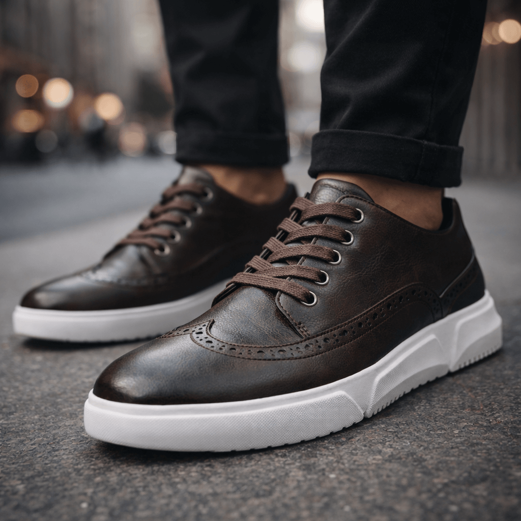 Hutton Heritage Leather Trainers