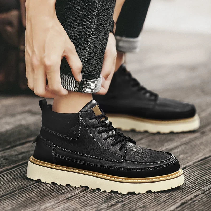 Caleb Genuine Leather Boot