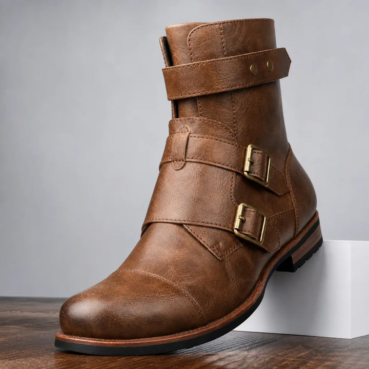 Dashiell | Mens Fall Strap Moto Boots