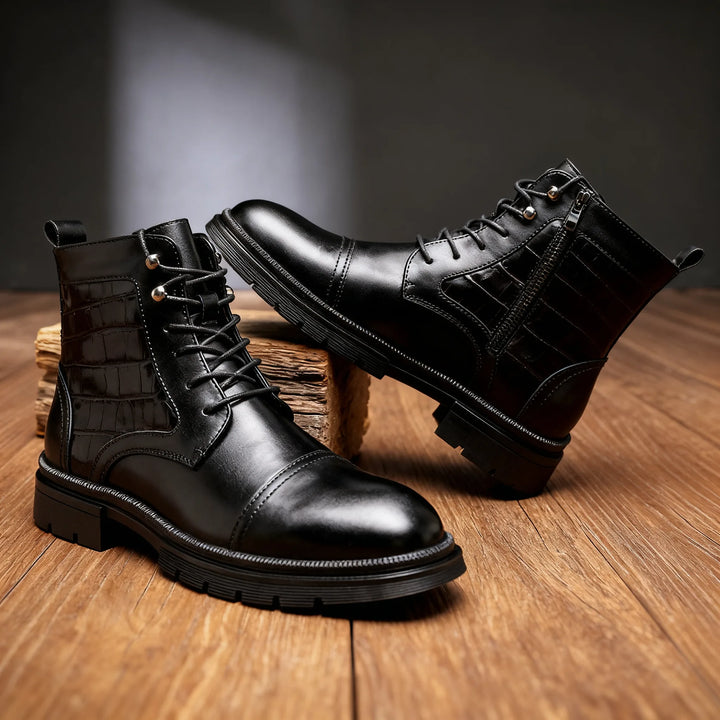 Ferris | Mens Fall Cap-Toe Ankle Boots