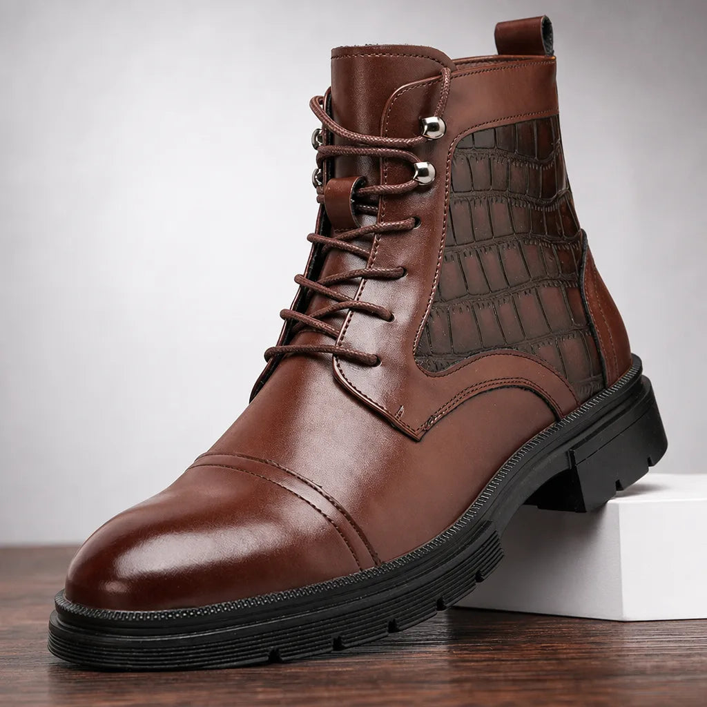 Ferris | Mens Fall Cap-Toe Ankle Boots