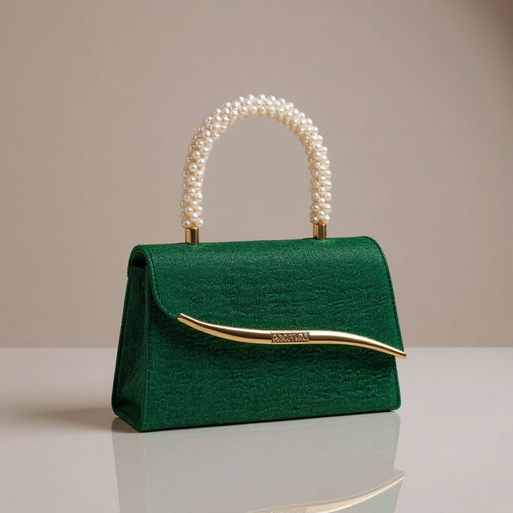 Ava Sequin Pearl Clutch