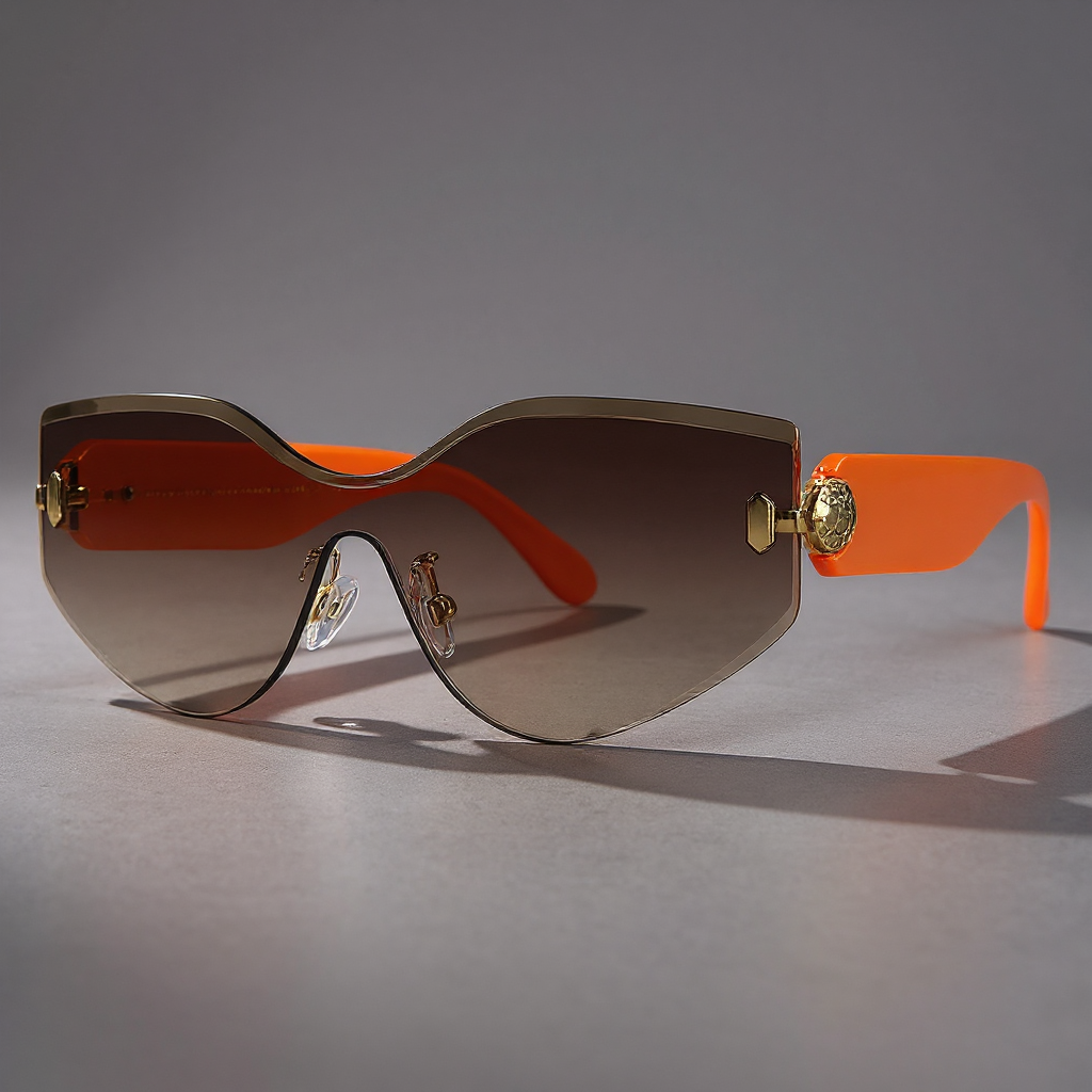 Bella Oversized Rimless Sunglasses