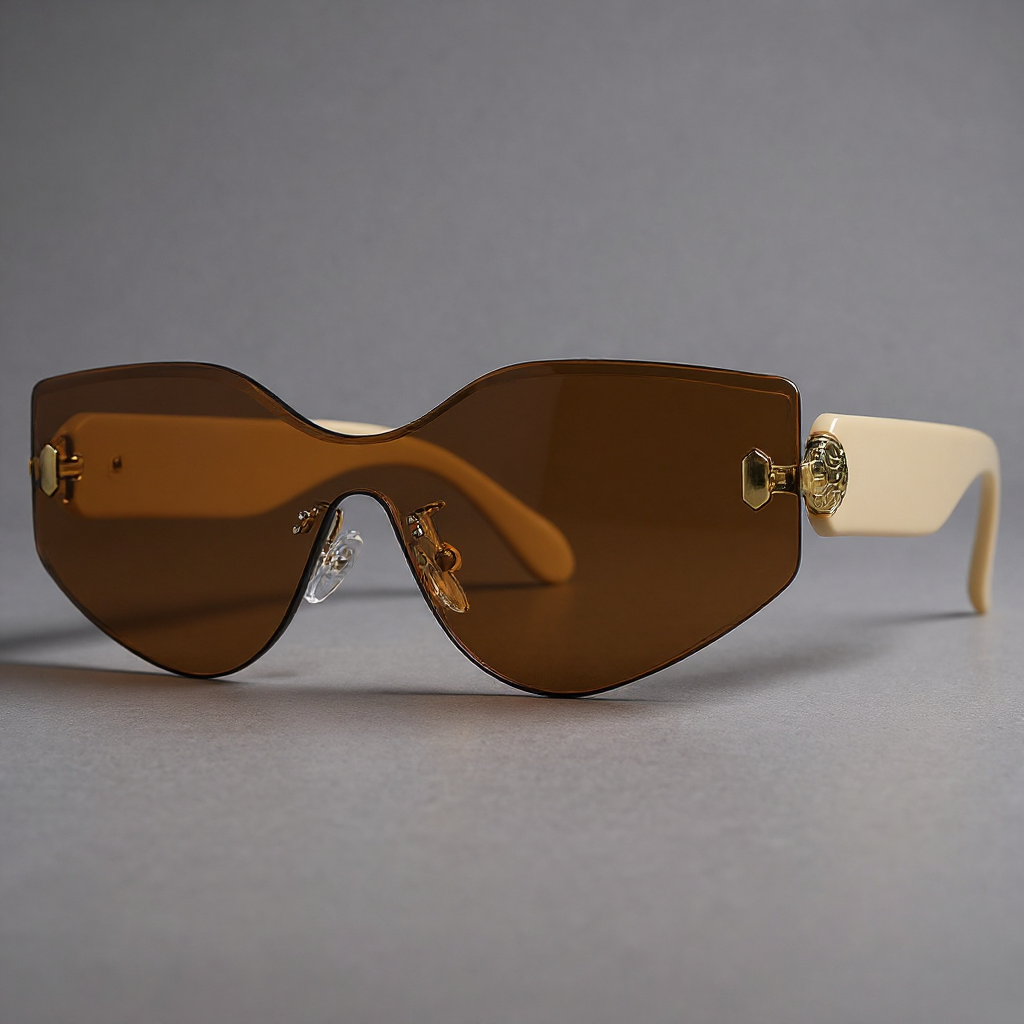 Bella Oversized Rimless Sunglasses