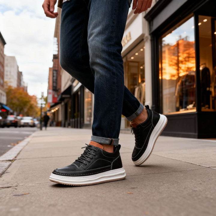 Zane Leather Trainers