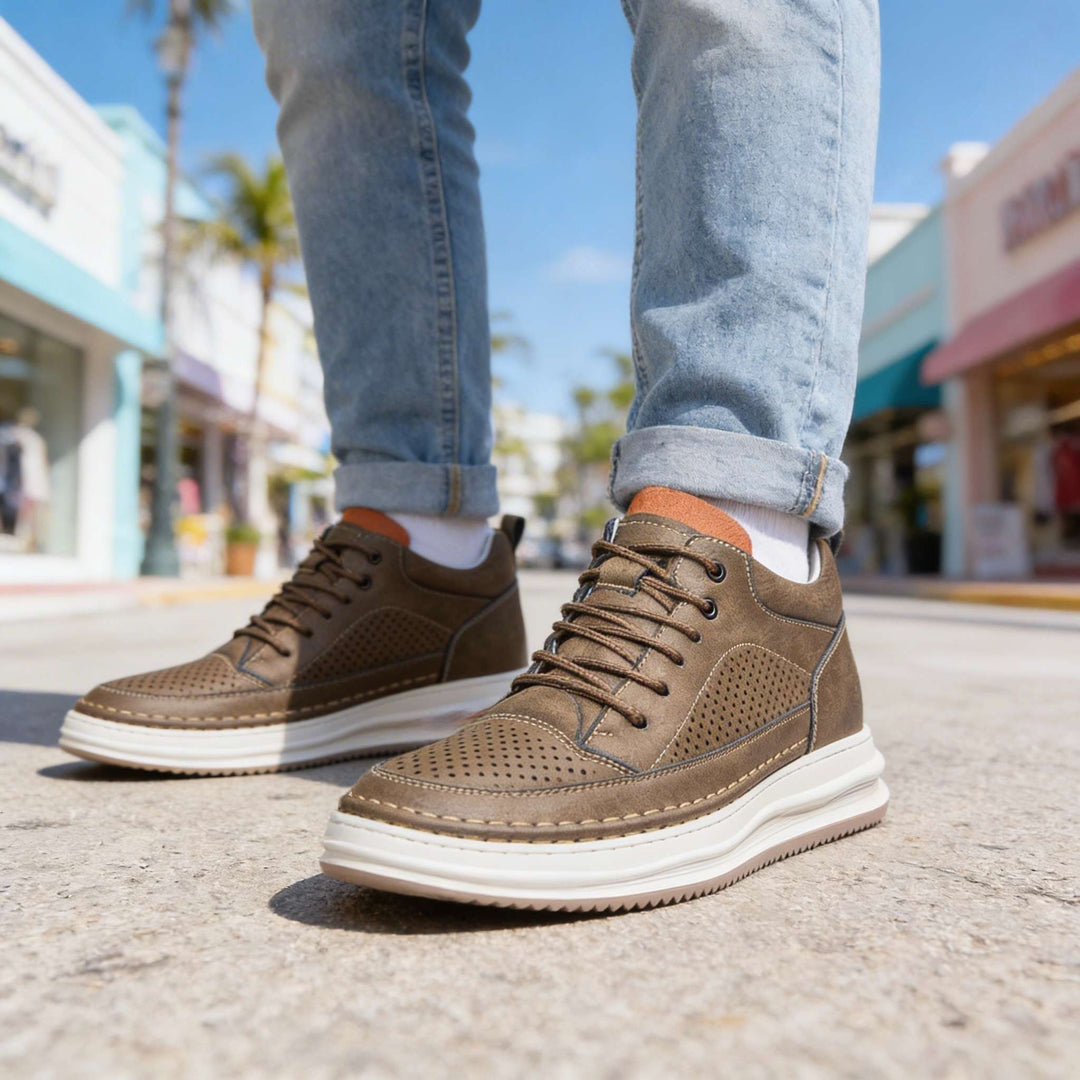 Rex Breeze Leather Trainers