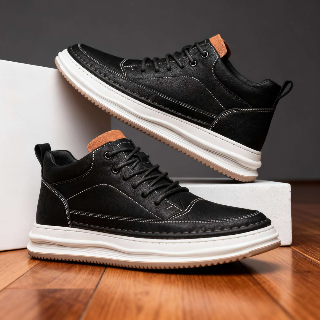 Zane Leather Trainers