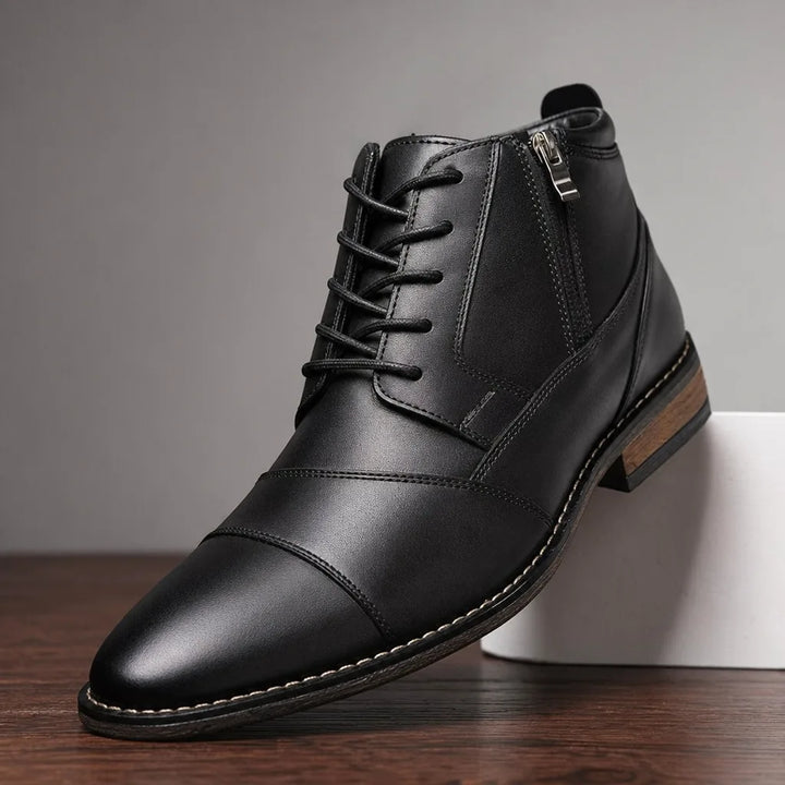 Sinclair Ankle Cap-Toe Derby Boots