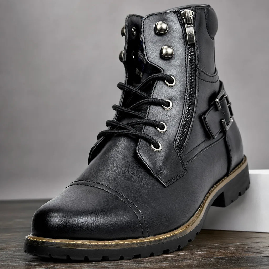 Thorne | Mens Fall Cap-Toe Military Boots