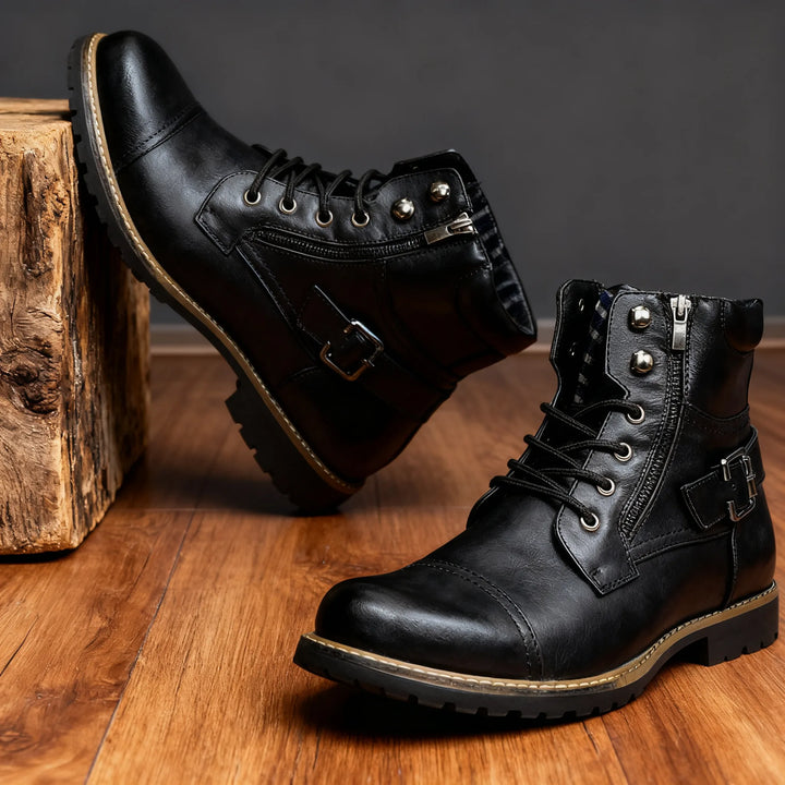 Thorne | Mens Fall Cap-Toe Military Boots