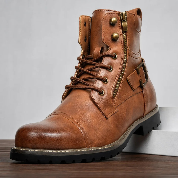Thorne | Mens Fall Cap-Toe Military Boots