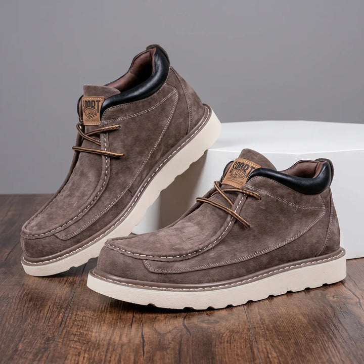 William Leather Moc Boots