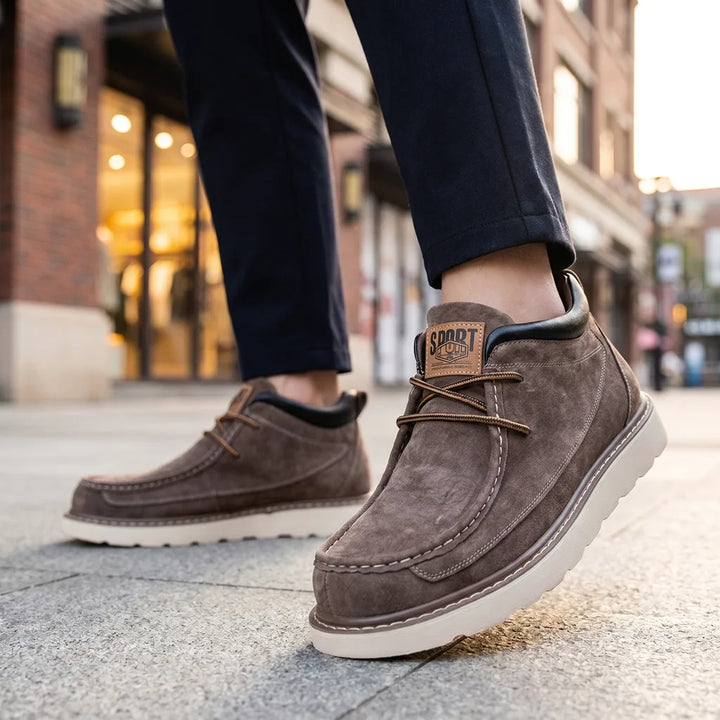 William Leather Moc Boots