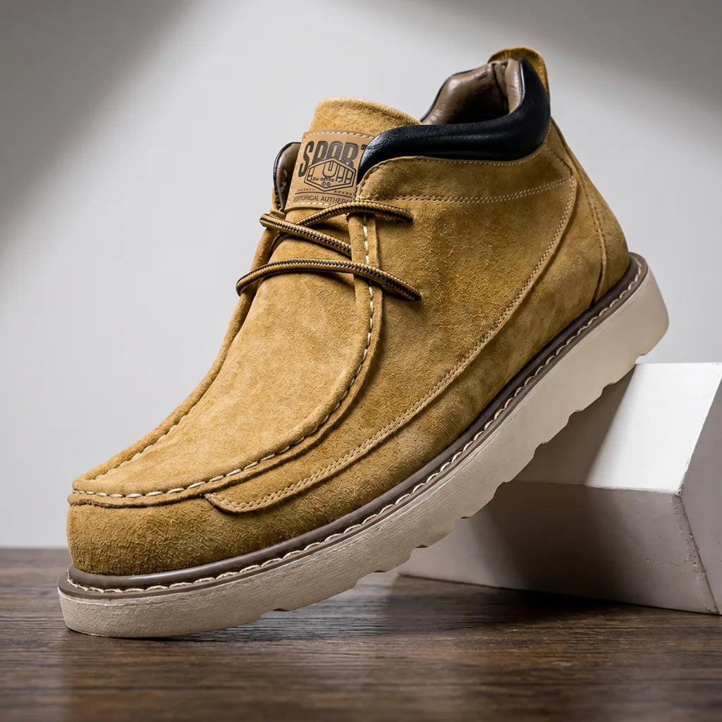 William Leather Moc Boots