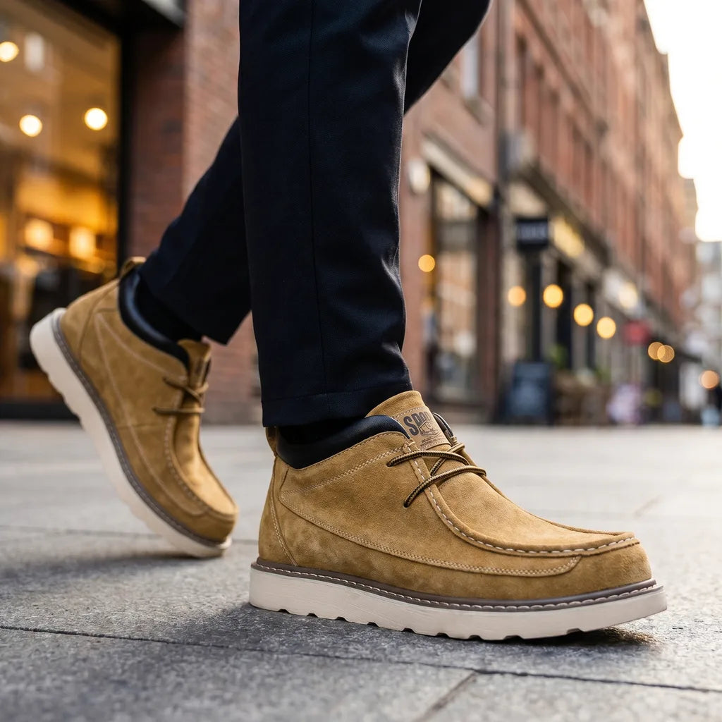 William Leather Moc Boots